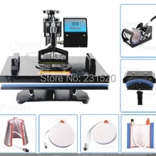 7 в 1 цифровой комбо термопресс машина теплопередачи принтер для футболок шляпа плата принтера все в одном