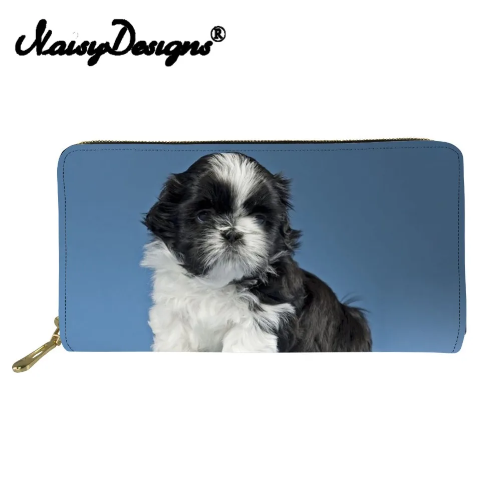 Noisydesigns Shih Tzu/кошельки для монет с принтом собаки женские Кошельки и портмоне