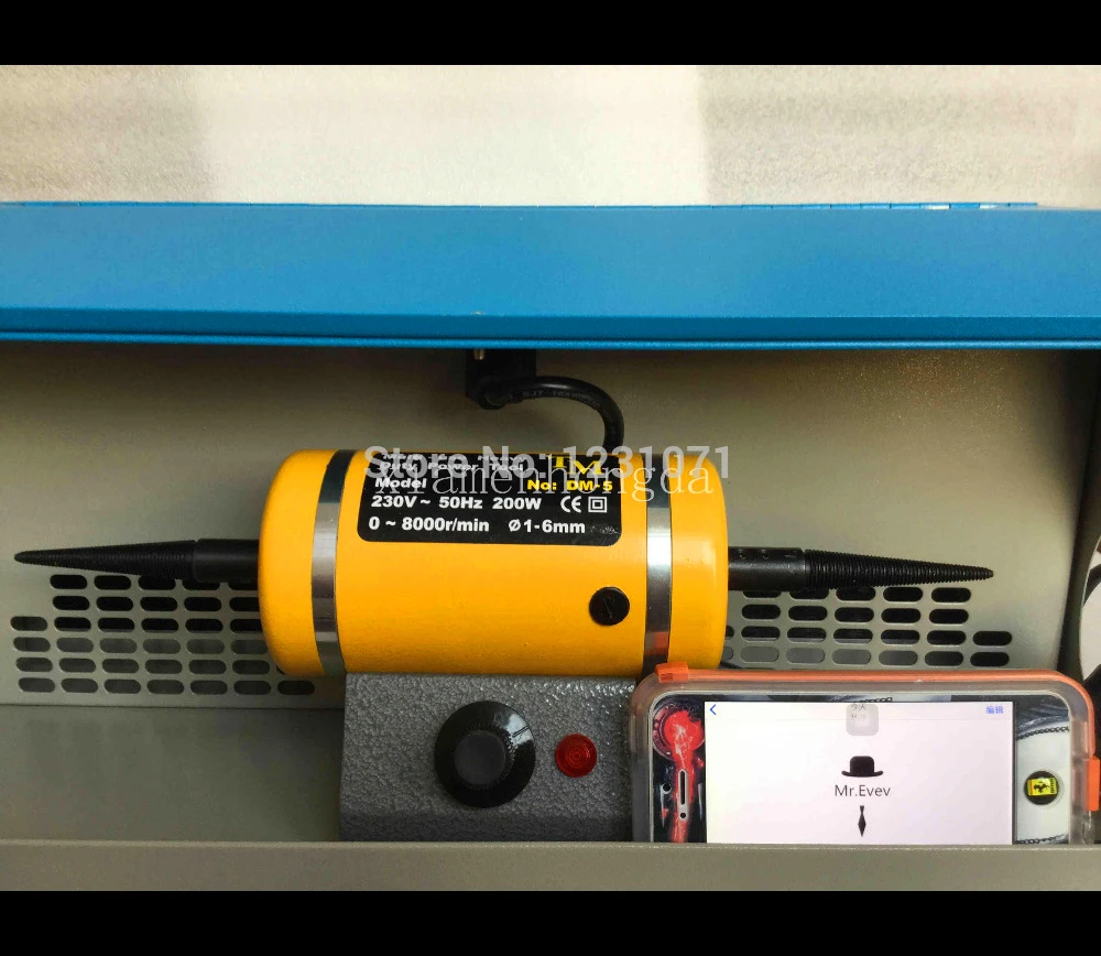  Outils de bijouterie Mini polisseuse à talbe moteur de meulage avec dépoussiéreur polissage machine