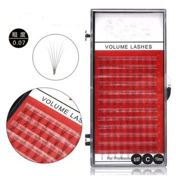 

NEW 5D Russian Volume Eyelashes Extension Short Stem Pre made Fans C curl Mink Lash Eyelash Individual Extensions