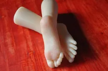 Realistic Silicone Lifesize little girl Mannequin Foot Display Foot Fetishes Foot Model Tools for Shoes and Socks Display human foot bone model foot sole joints of foot ankle tibia and fibula foot model department of orthopedics teaching for medical