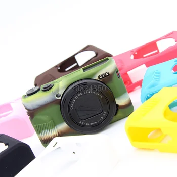 

Digital Camera Nice Soft Silicone Rubber Camera Protective Body Cover Case Skin Lens bag for Canon G7XII G7X mark 2 G7X II