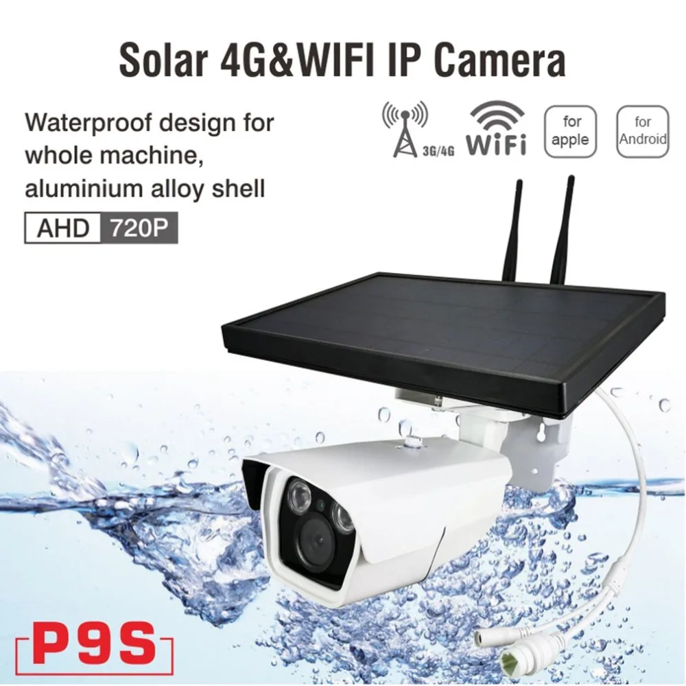 

4G 1080P Solar Power Camera Wireless Network 1 Battery Powered IP Camera 3G GSM CCTV Surveillance WiFi Outdoor SIM Card Slot