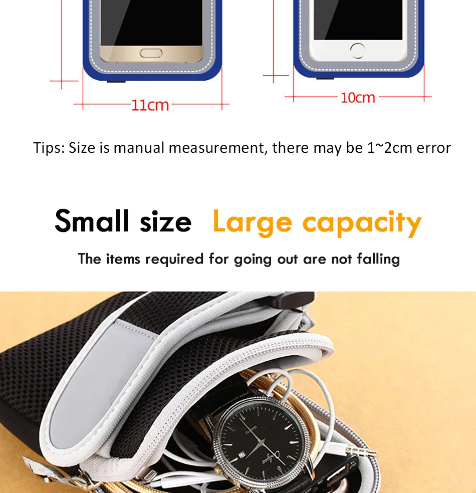 !ACCEZZ Gym Sports Running Armbands 4.75.8 inch For Oneplus 5 iPhone 7 6 8 Plus Xiaomi 6 Sport Bag Universal Phone Cover Holder (4)