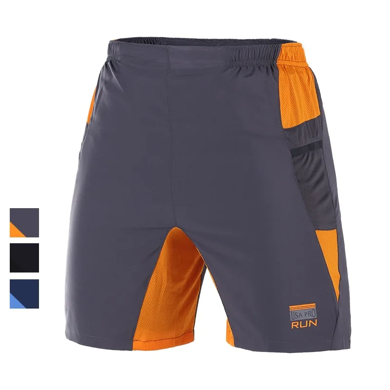 U Professional 2in1 Running Shorts Men 4 Pockets Mesh Panel Training