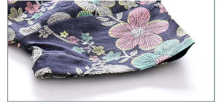 2-10 Years Birthday Kids Clothes 2018 Summer Fashion Cotton Flower Floral Print Short Sleeve Turn Down Collar Boys Floral Shirt (5)