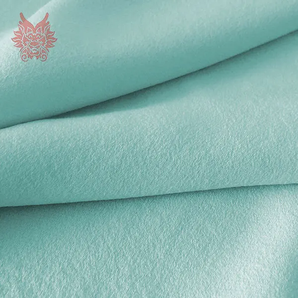 Hot sale Light green solid spandex silk crepe de chine