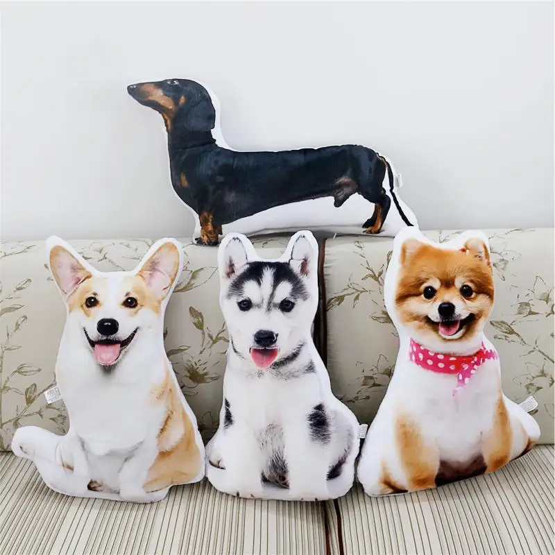 

dog plush soft toy pomeranian corgi husky Dachshund doll puppy plushies 1pcs 47cm