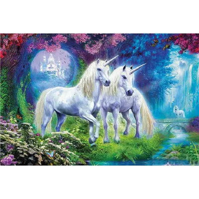 

YIKEE 5d diy Diamond Painting Unicorn Diamond Embroidery Full Square Rhinestones Cross Stitch DIY Hobby Home Decoration k137