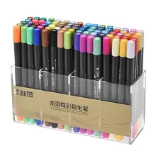 Маркер ручка для маркировки двойной наконечник кисть набросок ручки чернила на водной основе для графического рисования манга дизайн художественные канцелярские принадлежности