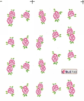 

11 PACK/ LOT WATER DECAL NAIL ART NAIL STICKER FLOWER LILY-OF-THE-VALLEY TREE PEONY TULIP BUTTERFLY ORCHID BLE730-740