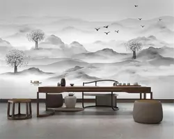 Beibehang заказ обои фото классические чернила горы воды украшения дома ТВ задний план настенное украшение панно 3d