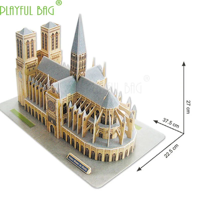 3D Мозаика из международно известная архитектура пятизвездочный трудности в твердой обложке версии Нотр-Дам в Париже HJ02