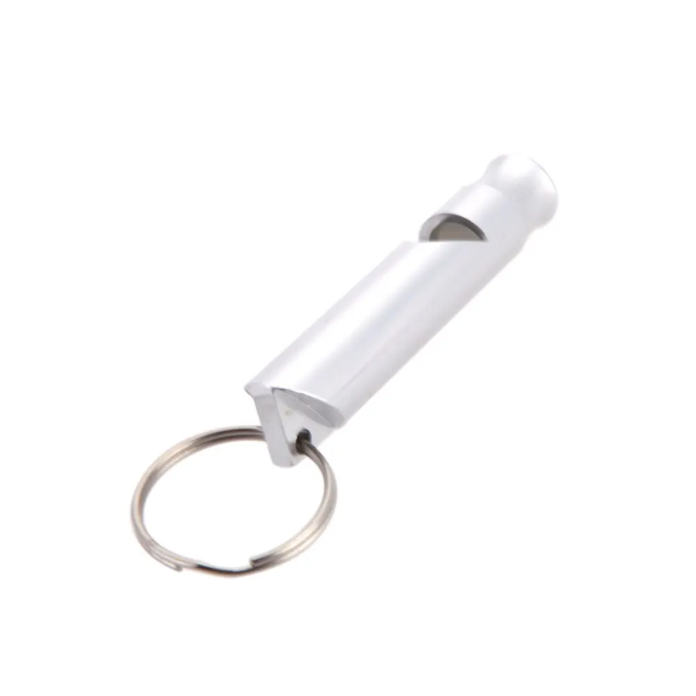 

Outdoor Metal Multifunction Whistle Mini Emergency Hiking Camping Aluminum Survival Whistle with Keychain Mini size Outdoor kit
