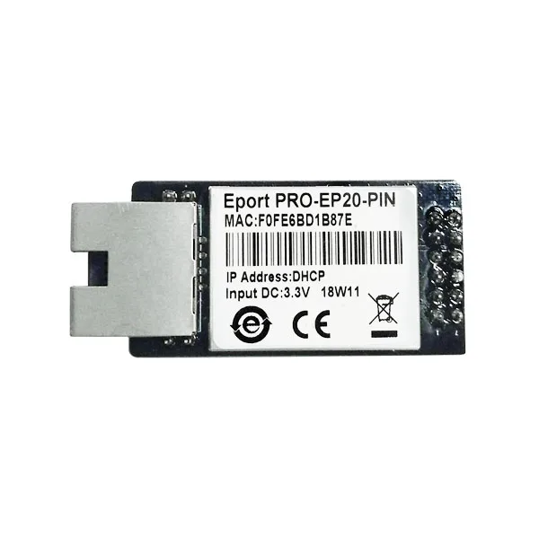 

CE HF Eport Pro EP20-Pin Linux Network Server Port TTL Serial to Ethernet Embedded Module DHCP 3.3V TCP IP Telnet