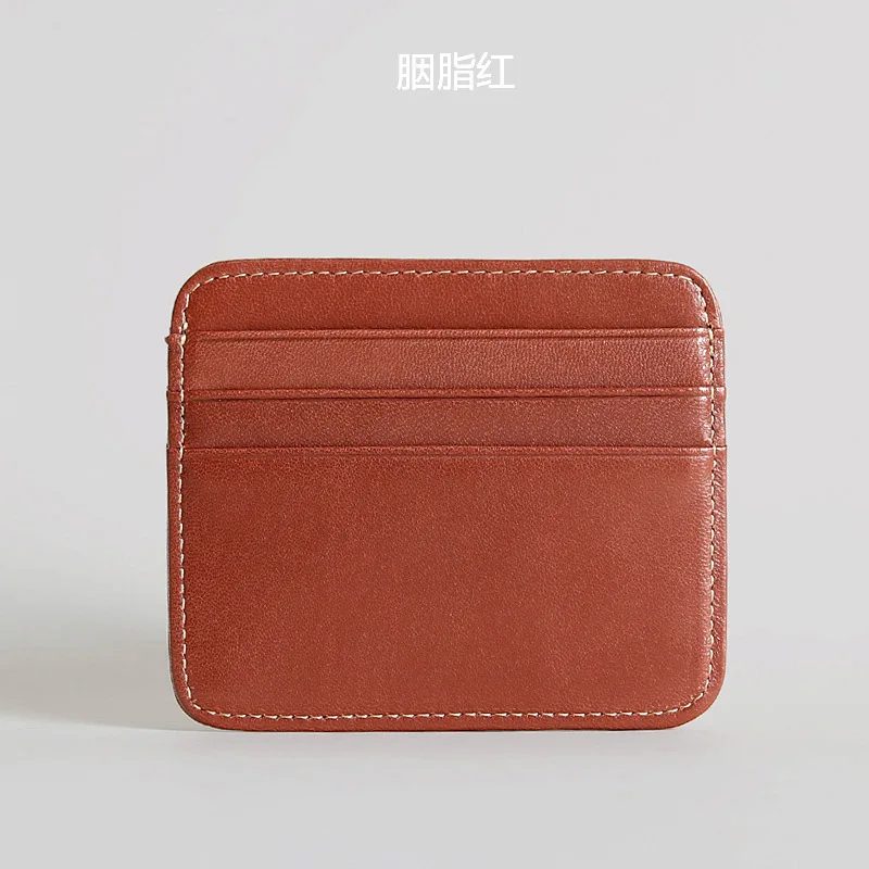 dark red Крокодиловый узор держатель для карт для мужчин и женщин Овчина натуральная кожа ID Чехол для кредитных карт кошелек мини кошелек Классический ультратонкий - Цвет: dark red