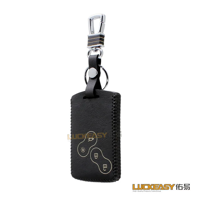 

luckeasy renault Koleos 2009 to 2014 Renault megane 2 3 2017 Clio IV Genuine Leather Car Key bag/case wallet