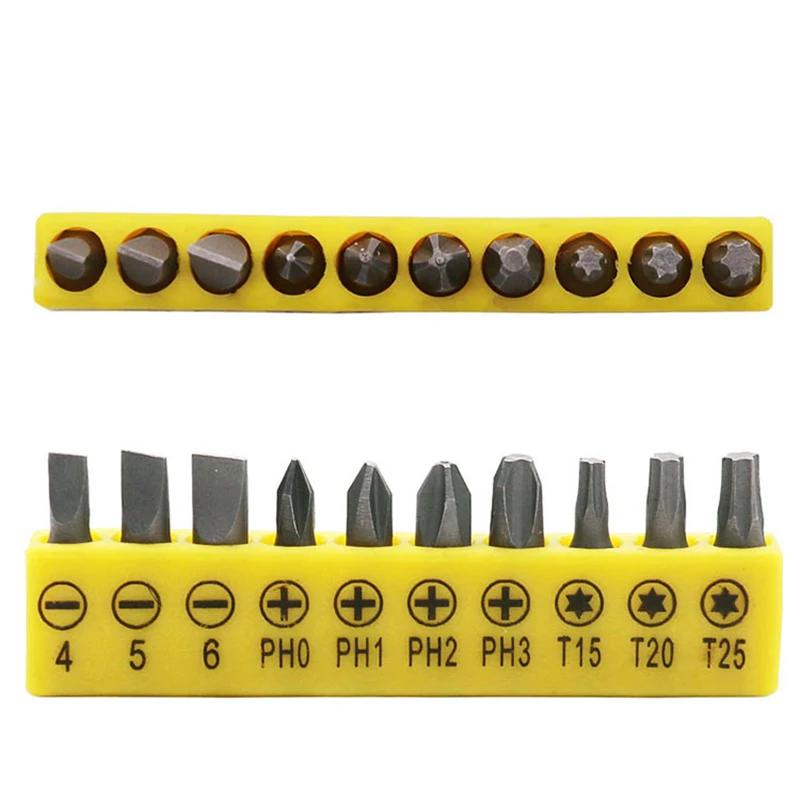 KALAIDUN 11 in 1 Socket Wrench Mini Double Head L rod Precision Screwdriver Set With Hex Cross Flat Y Star Triangle Hand Tool3