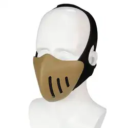 Камуфляж Принадлежности для охоты маски тактический Открытый военный Wargame Пейнтбол Череп Половина маска защитные