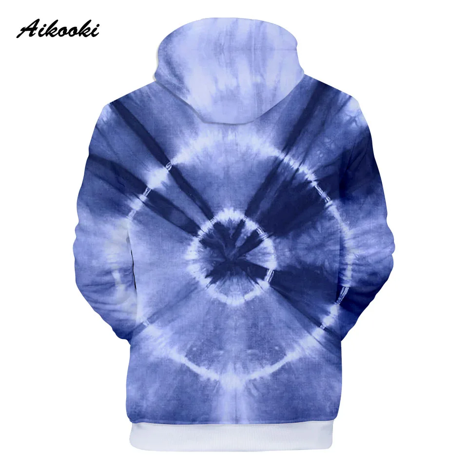 Для мужчин/для женщин Красочные Tie Dye толстовки Толстовка повседневное волшебный вихревой узор 3D пот Топы Crewneck Hoondie осень зима загрязнители