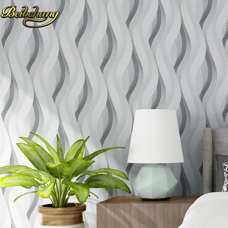 3d wallpaperNon-woven metallic glitter off white and silver wide stripe modern wallpaper background wall coverings wall papers h
