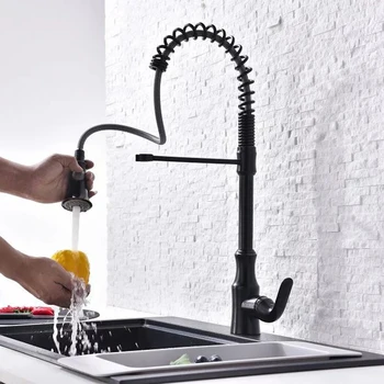 

Pull out Kitchen faucet Black/Gold/Chrome kitchen sink Mixer tap Top Quality kitchen faucet vanity water tap faucet sink faucet