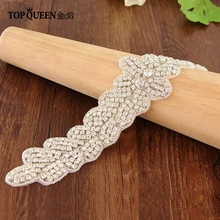 TOPQUEEN S160 формальные ремни для женщин платья цветок Стразы пояса для женщин красный пояс створки платье створки темно-синий красный пояс