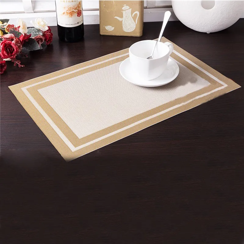 4pcs modern pvc waterproof table mat home kitchen dinning rectangle palcemat stripe coaster table mats set - Kitchen Table Mats 4pcs modern pvc waterproof table mat home kitchen dinning rectangle palcemat stripe coaster table mats set - Kitchen Table Mats