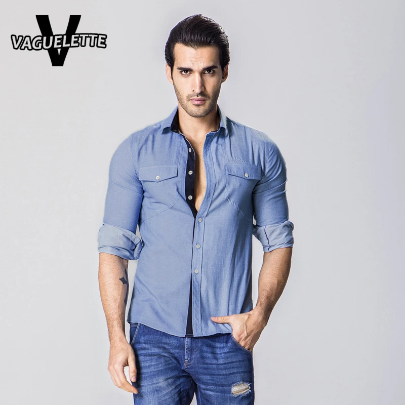 denim muscle shirt