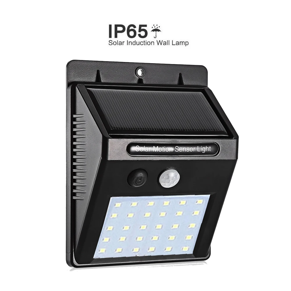 

Solar Wall Light 30 LEDs PIR Motion Sensor Solar Lamp security light for Outdoor Garden Street Yard Path street wall spot flood