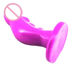 Фиолетовый краевая заглушка силиконовая Анальная пробка для пар, секс-игрушки для женщин Анальная пробка Толстая влагалища