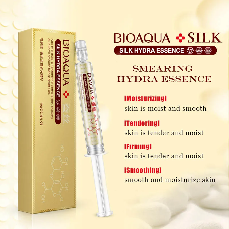 Увлажняющая сыворотка BIOAQUA Silk Protein Hydra Essence против морщин коллагеновый крем для