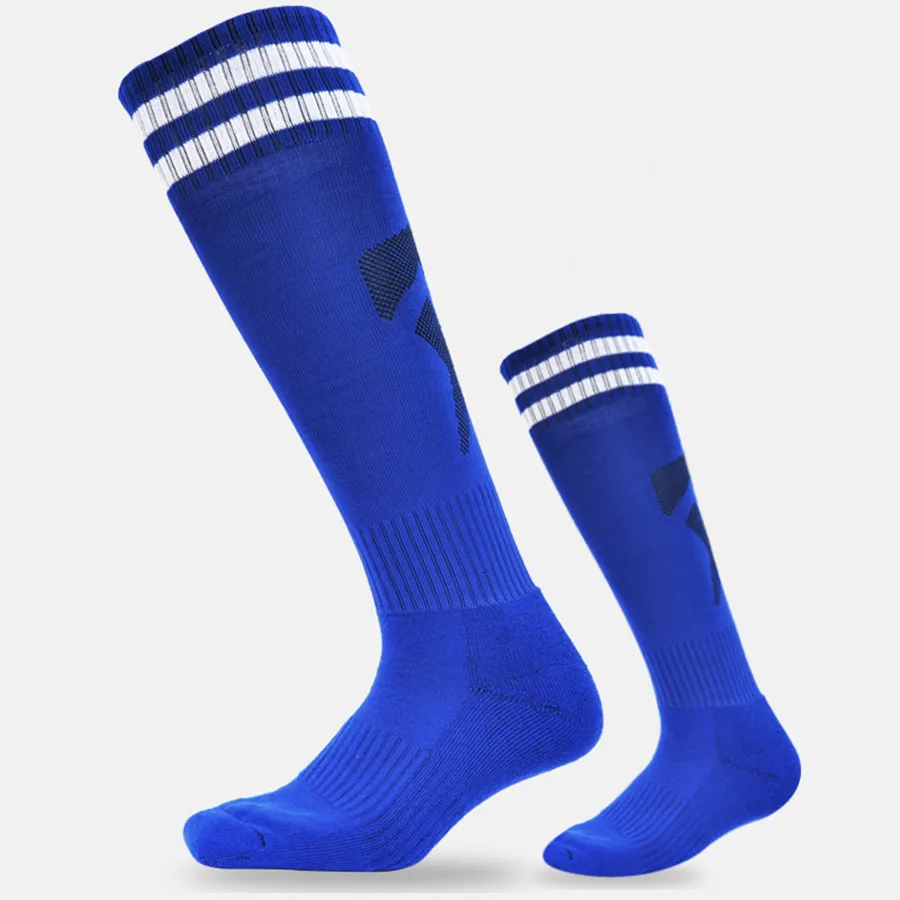 Boys Girls Children Football socks Cotton thick Kids long skid