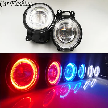 

Car Flashing 2Pcs DRL Fog Lamp with Angel Eyes Assembly Fog Light For Toyota Corolla Avensis Camry Ractis Verso RAV 4