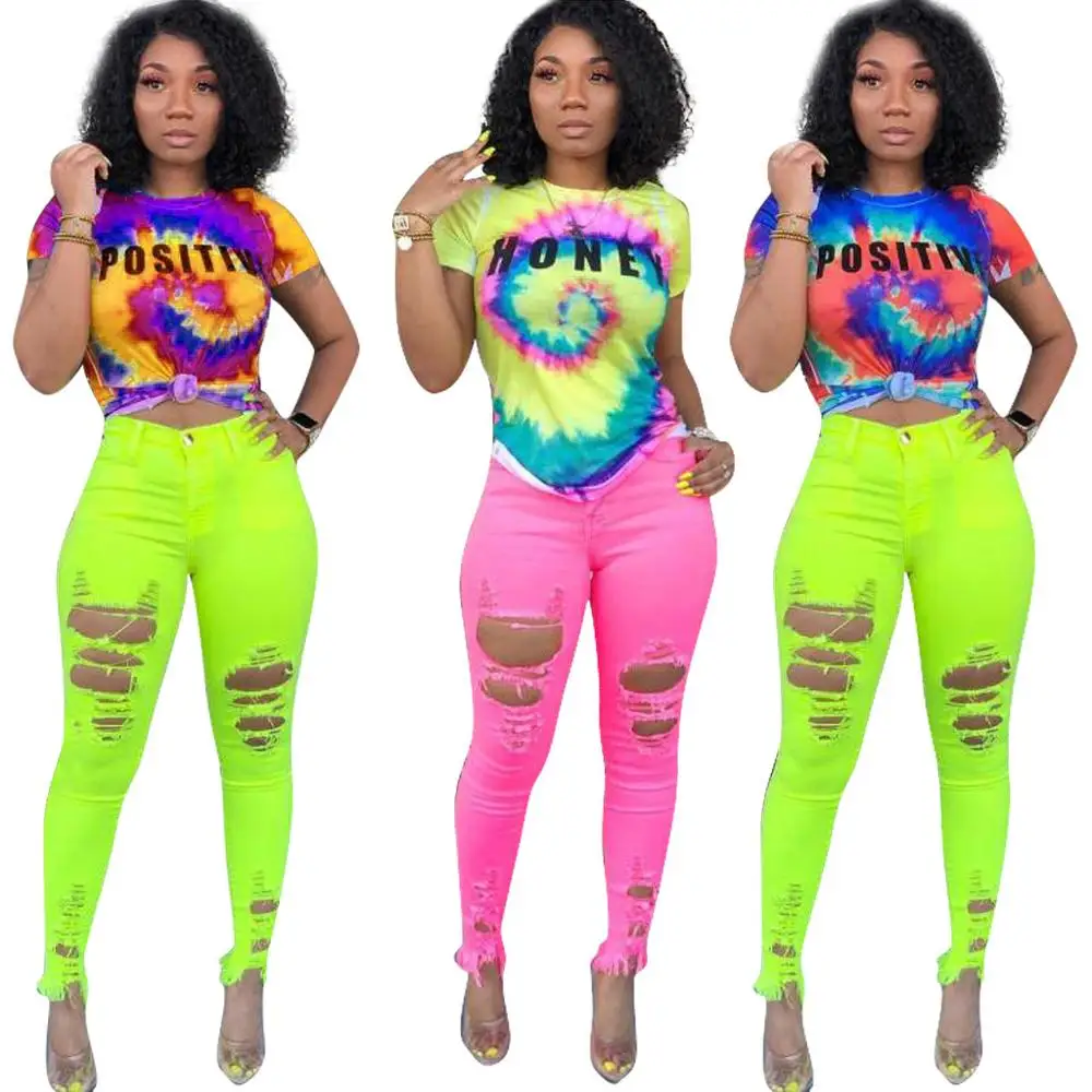 

2019 new women galaxy letter tie dyed 3d design print o-neck short sleeve tee top fashion casual t-shirts summer outfit S-3XL