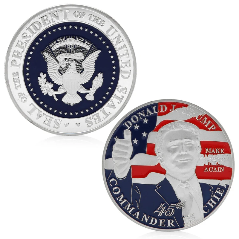 

Children Love Donald Trump Design Commemorative Coin Zinc Alloy Commemorative Coin Collection Drop Shipping Support