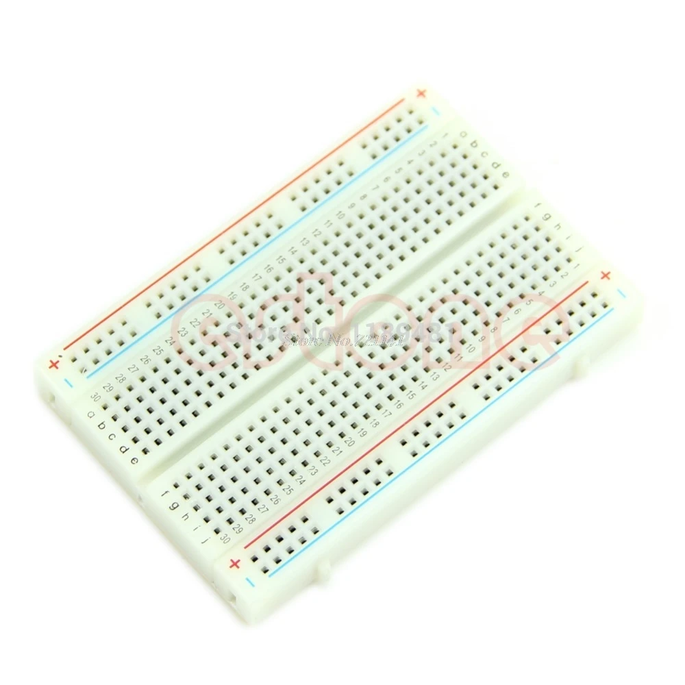 

New Mini Breadboard Solderless Protoboard PCB Test Board 400 Contacts Tie Points