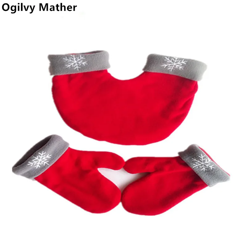 

3pcs/set high quality Polar Fleece Sweethearts Thickening Couple Winter Warm Gloves Sweethearts Christmas Outfit Lovers Mittens
