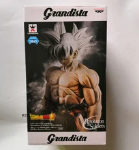 Original Banpresto Dragon Ball Z DBZ Grandista ROS GROS Goku UI Ultra Instinct Action Figure Toys Dolls Figurals Brinquedos
