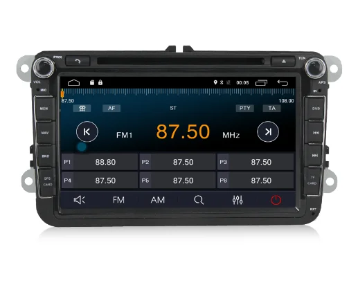 Top by DHL 20pcs universal Car DVD Player 2G RAM Android 7.1 8 Inch  For V W/Volkswagen/POLO/PASSAT/Golf/TOURAN/SHARAN 2