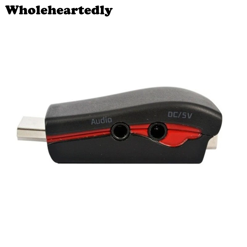 1080P HDMI-совместимый Переходник VGA штырь-гнездо + аудиокабель USB кабель питания для