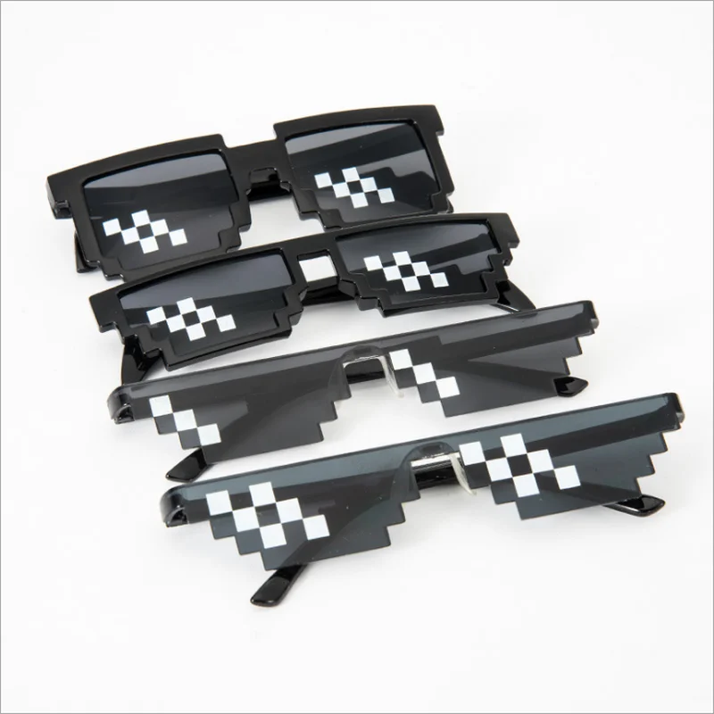 Internet Sensation Star Love Pixel Glasses Cosplay Costumes Accessories Eyewear ACG Boss Thug Life Adult Children Sun Glasses Internet Sensation Star Love Pixel Glasses Cosplay Costumes Accessories Eyewear ACG Boss Thug Life Adult Children Sun Glasses
