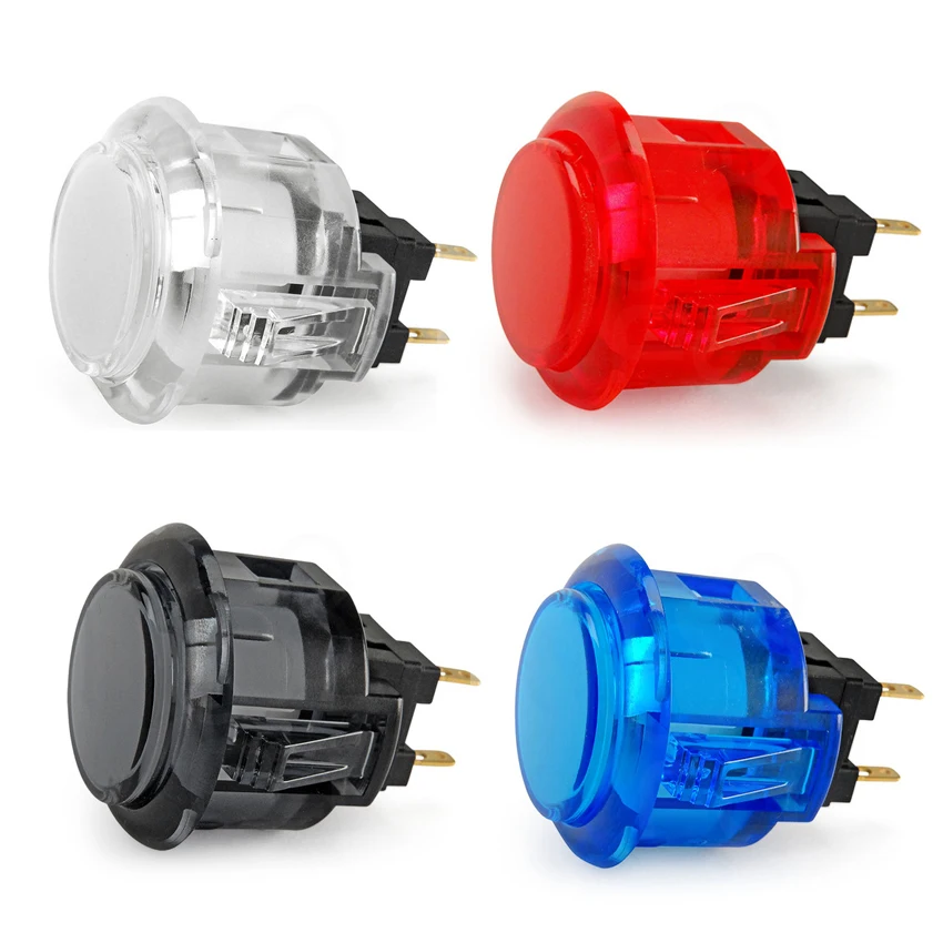 

6PCs original OBSC-30 Sanwa clear Push Button transparent Push button for Coin Operated Arcade Game Machine accessories