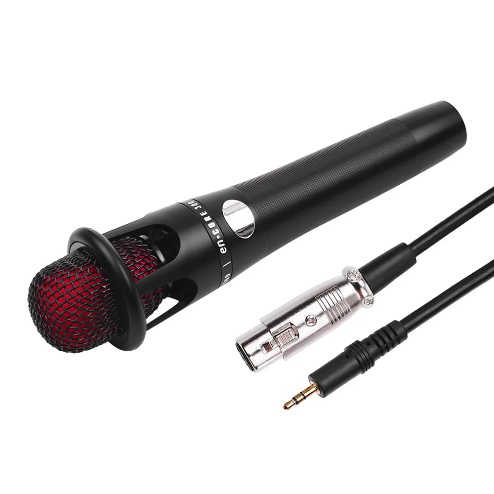 Ручной Проводной компьютерный микрофон MIC XLR кабель 3,5 мм разъем для КТВ караоке прямые трансляции