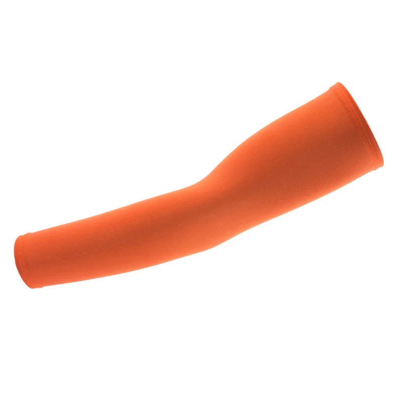 Стоящий Сверхлегкий Открытый Спорт рукава Кемпинг Пешие прогулки руки грелка крышка льда манжеты для женщин мужчин вождения анти УФ солнцезащитный крем - Цвет: Оранжевый