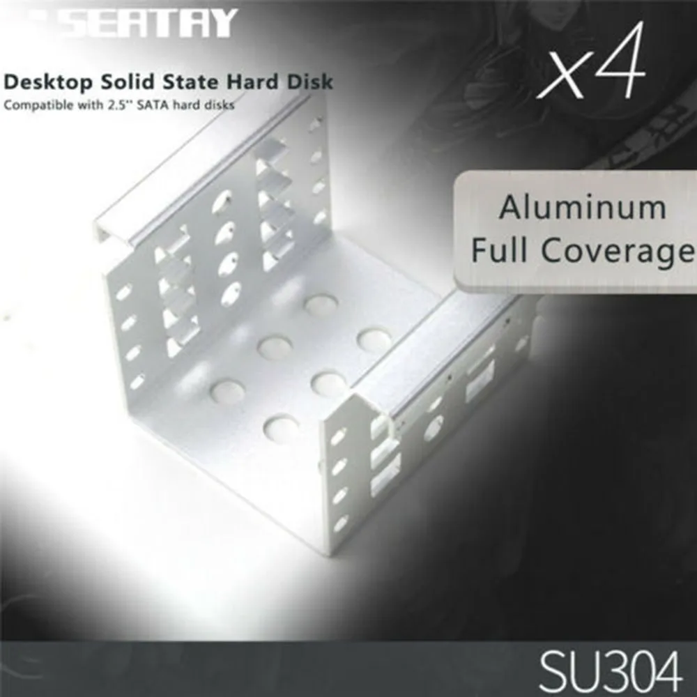 

Mounting Bracket Hard Drive Disk Holder New 4 Bay 2.5 To 3.5" HDD Metal Adapter Rack Accessories