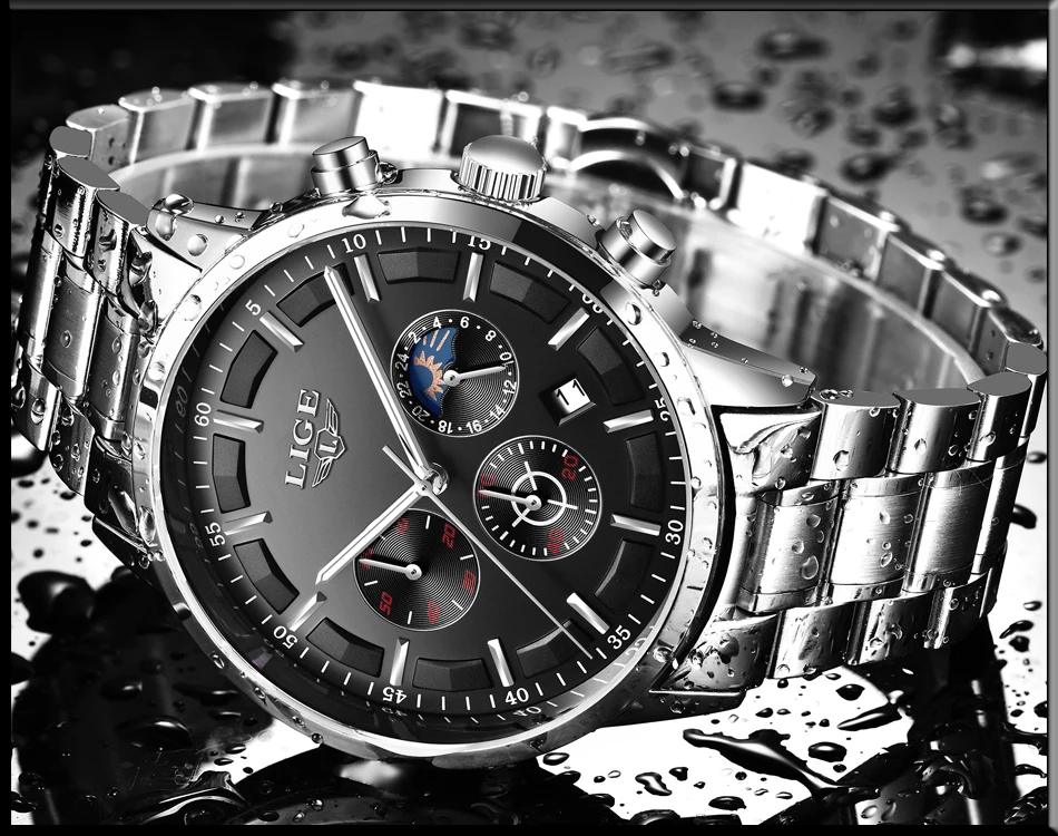 Relojes Watch Men LIGE Fashion Sport Quartz Clock Mens Watches Top Brand Luxury Business Waterproof Watch Relogio Masculino
