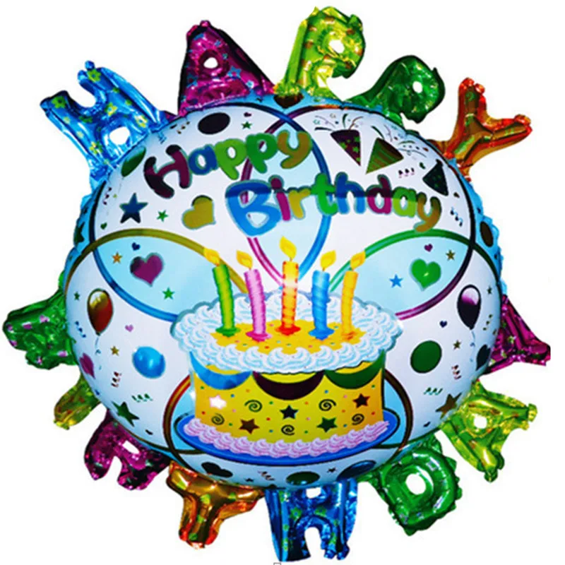 XXPWJ Free Shipping The new aluminum balloons umbrella Happy Birthday