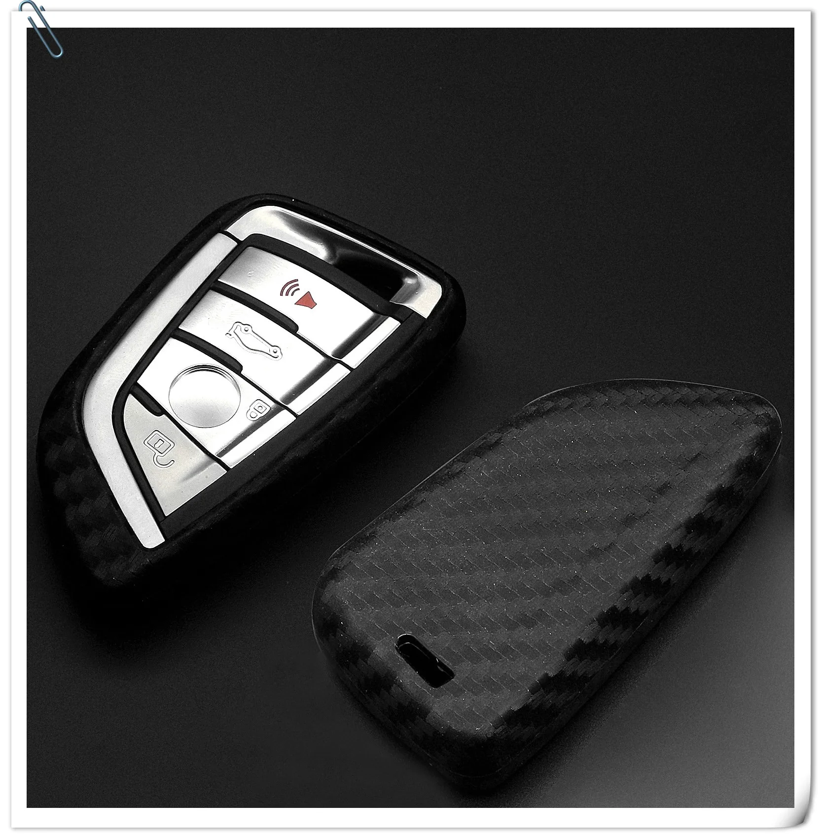 Keyforkess custodia portachiavi in Silicone per auto in Silicone per BMW X5 F15 X6 F16 G30 7 serie G11 X1 F48 F39 protezione senza chiave 8 Keyforkess custodia portachiavi in Silicone per auto in Silicone per BMW X5 F15 X6 F16 G30 7 serie G11 X1 F48 F39 protezione senza chiave -