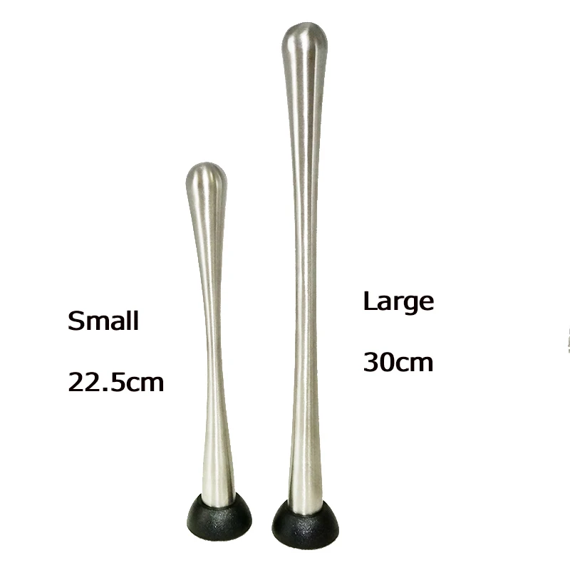 

Free Shipping Cocktail Muddler - Stainless Steel - Grooved Nylon Head - Create Delicious Refreshing Cocktails